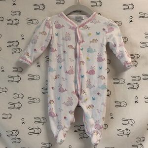 Kissy Kissy Whale of a Time Prima Cotton Footie